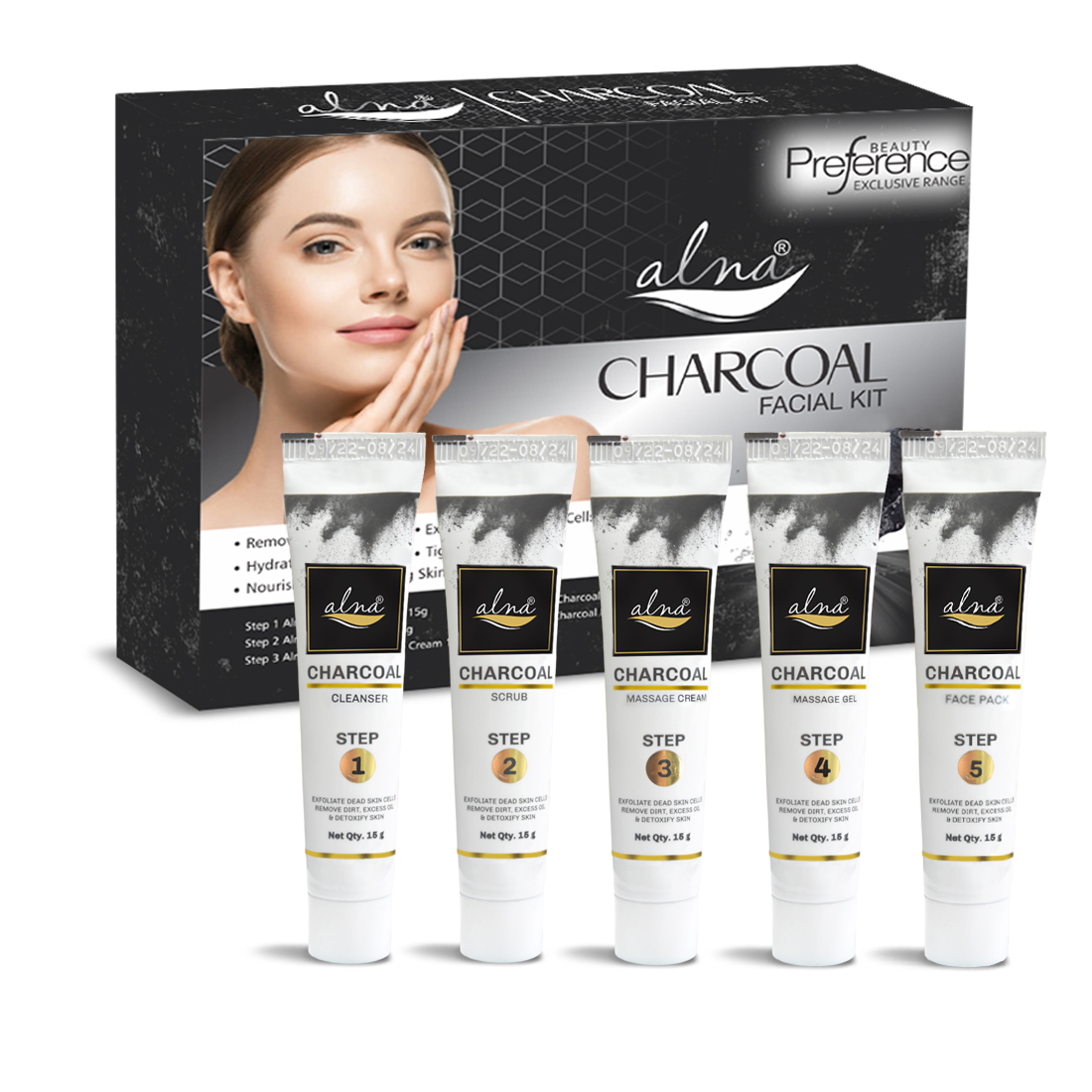 Alna Charcoal Facial Kit 1
