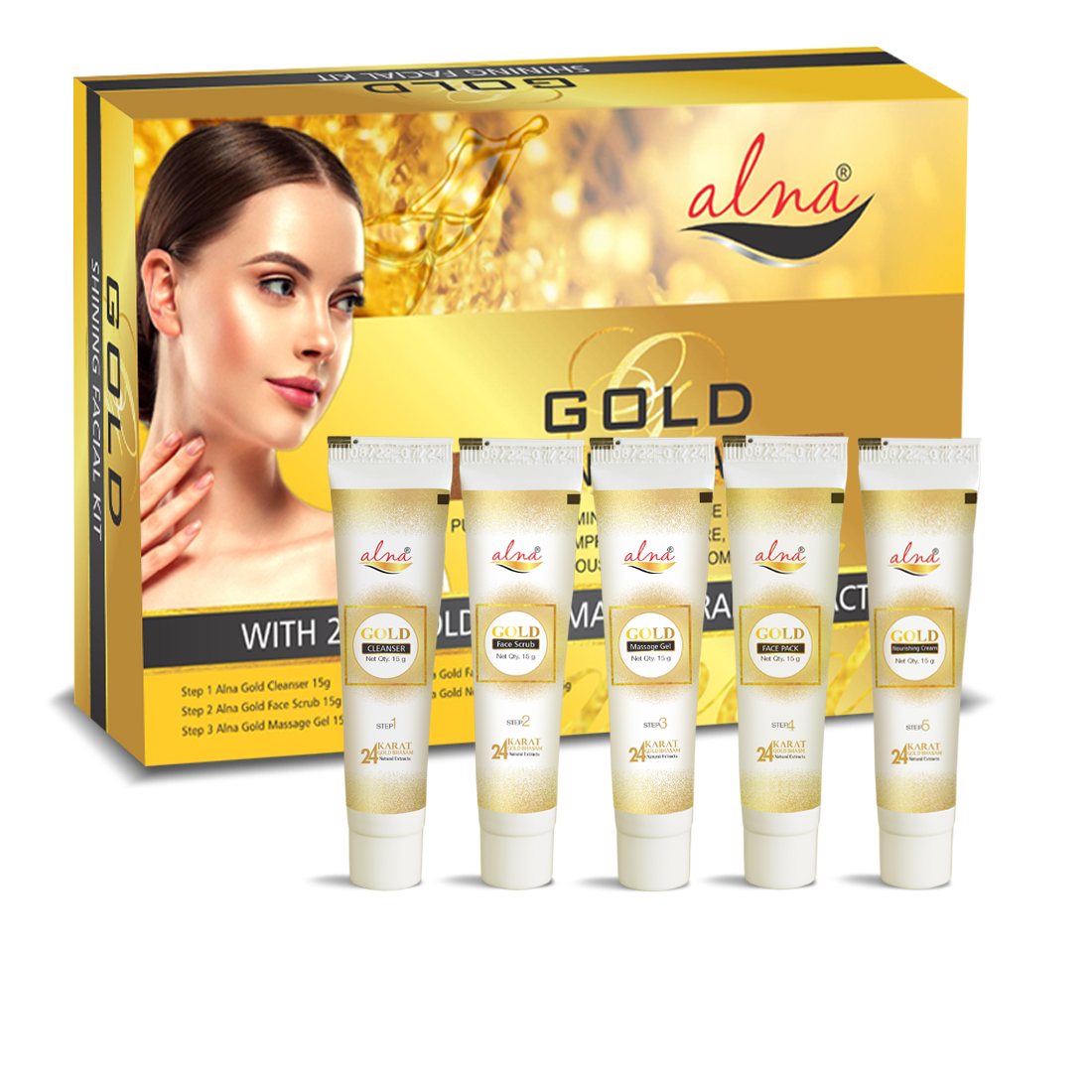 Alna Gold Facial Kit 3