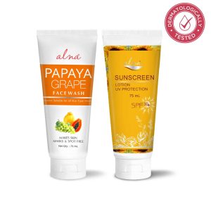 Papaya facewash& Sunscreenspf30